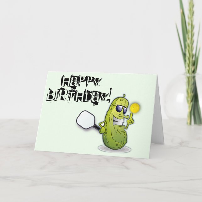 Carte d'anniversaire de Pickleball (Devant)