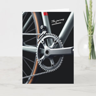 Carte d'anniversaire de pièce de vélo