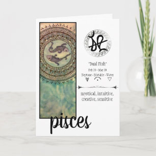 Carte d'anniversaire de Poissons