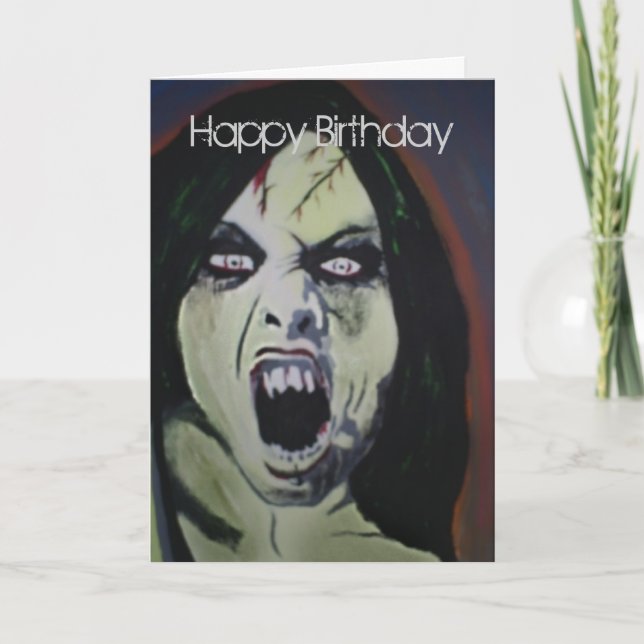 Carte d'anniversaire de "possession" (Devant)