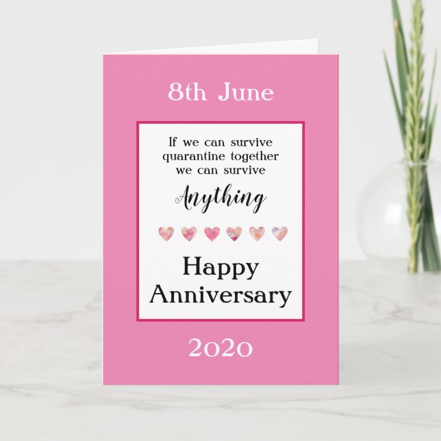 Carte d'anniversaire de quarantaine (Devant)