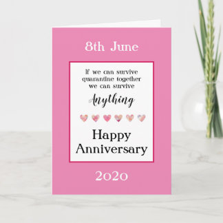 Carte d'anniversaire de quarantaine