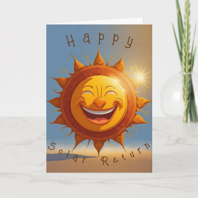 Carte d'anniversaire de retour solaire (Devant)