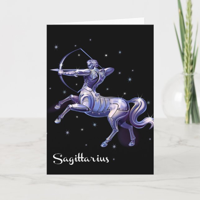 Carte d'anniversaire de Sagittaire (Devant)