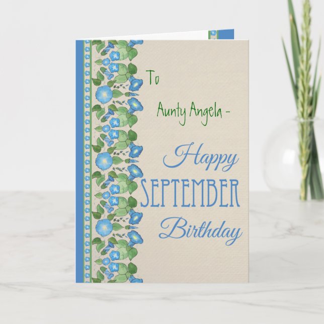 Carte d'anniversaire de septembre (Devant)