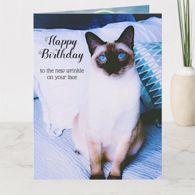 Carte d'anniversaire de Siamese (Devant)