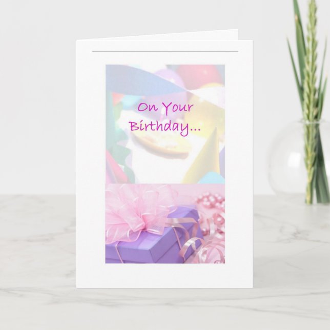 Carte d'anniversaire de société de soulagement (Devant)