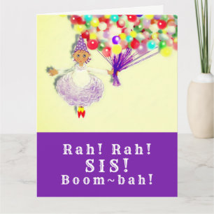carte d'anniversaire de soeur amusante
