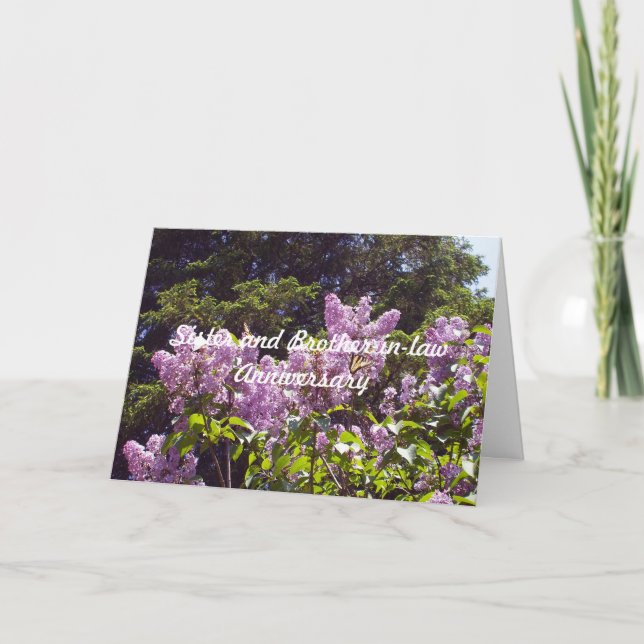 Carte d'anniversaire de soeur et de mari (Devant)