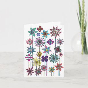 Carte d'anniversaire de soleils