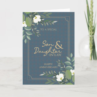 Carte d'anniversaire de son fils et de sa fille en