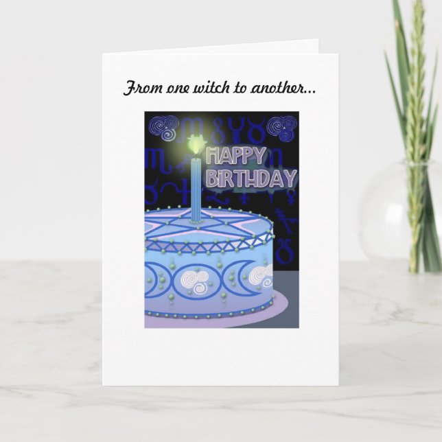Carte d'anniversaire de sorcières (Devant)