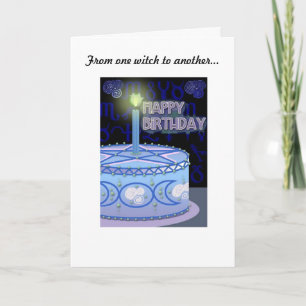 Carte d'anniversaire de sorcières