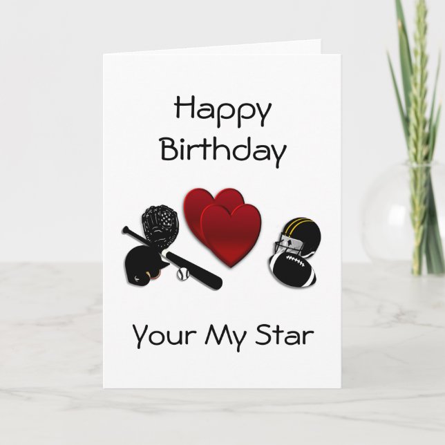 Carte d'anniversaire de sport (Devant)