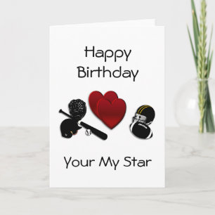 Carte d'anniversaire de sport