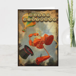 Carte d'anniversaire de Steampunk