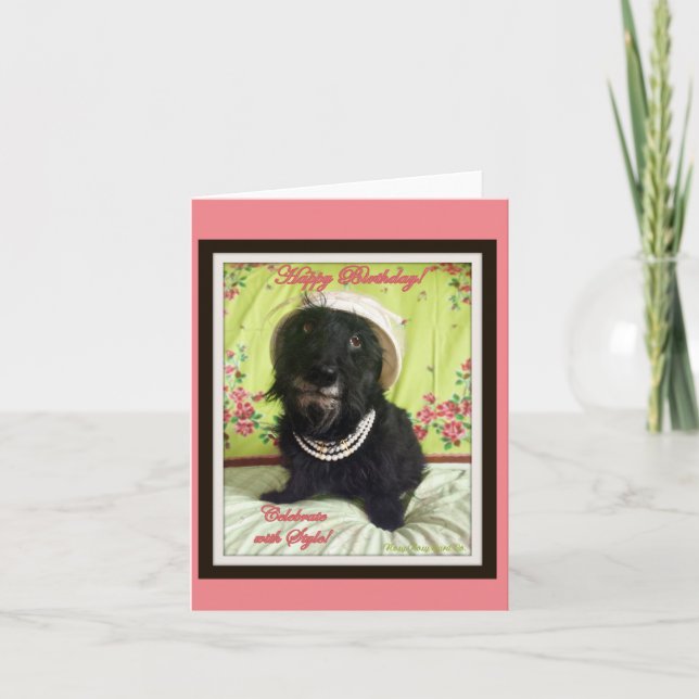 Carte d'anniversaire de style (Devant)