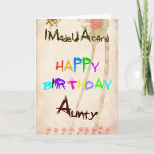 Carte d'anniversaire de Tante
