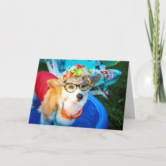 Carte d'anniversaire de tante Gussy (Devant)