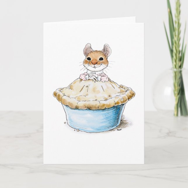 Carte d'anniversaire de tarte de bonbon (Devant)