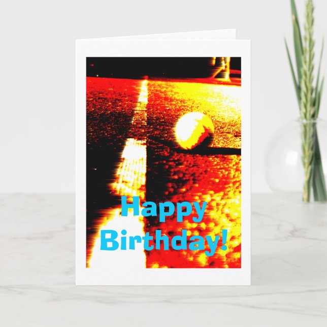 Carte d'anniversaire de tennis (Devant)