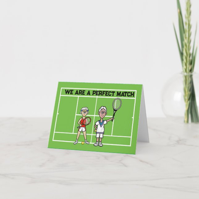 Carte d'anniversaire de tennis (Devant)