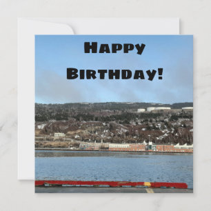 Carte d'anniversaire de Terre-Neuve