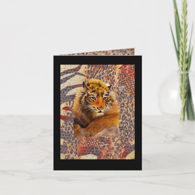 Carte d'anniversaire de Tiger Cub (Devant)
