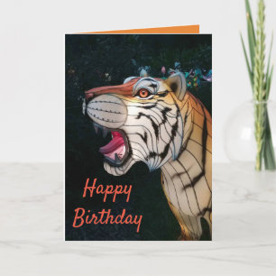 Carte d'anniversaire de Tigre magnifique
