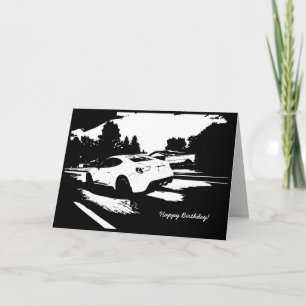 Carte d'anniversaire de tir de roulement de FR-S