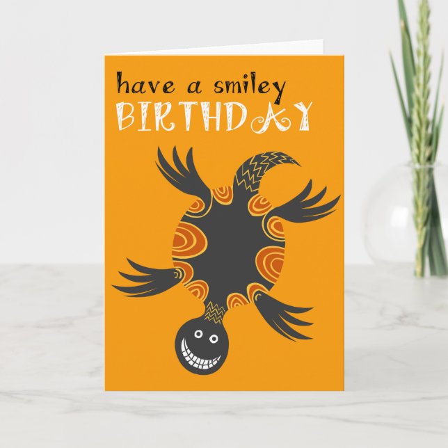 carte d'anniversaire de tortue (Devant)