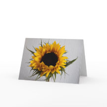 Carte d'anniversaire de tournesol