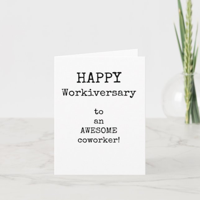 Carte d'anniversaire de travail, Simple, Tapé, Car (Devant)