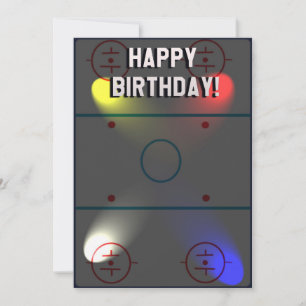 Carte d'anniversaire de trivia de hockey