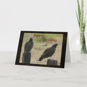 Carte d'anniversaire de vautour