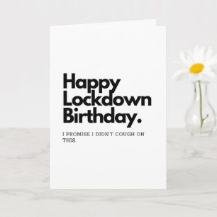 Carte d'anniversaire de verrouillage