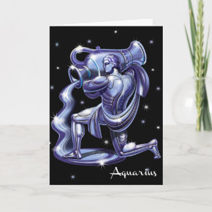 Carte d'anniversaire de Verseau