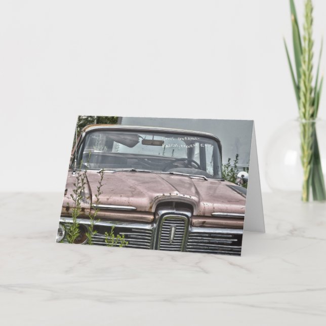 Carte d'anniversaire d'Edsel (Devant)