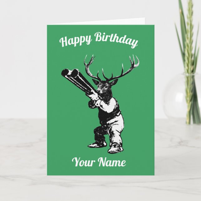 Carte d'anniversaire Deer Hunter (Devant)