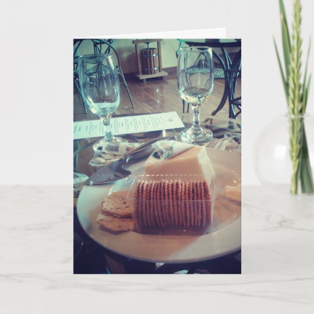 Carte d'anniversaire "Dégustation de vins" (Devant)