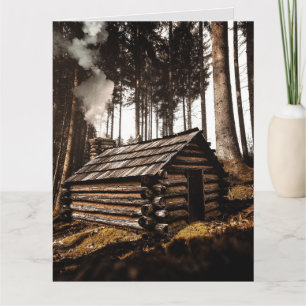 CARTE D'ANNIVERSAIRE DÉJANTÉE CABANE HORS RÉSEAU