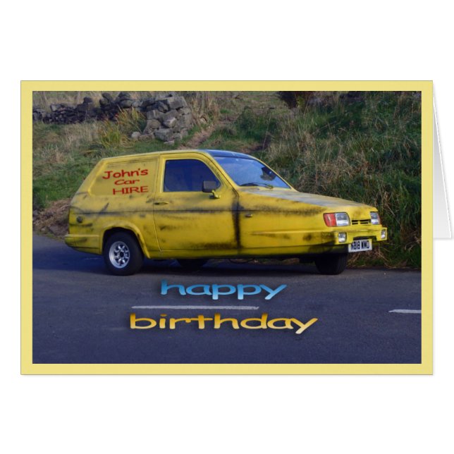 Carte d'anniversaire dépendante de Robin (Devant horizontal)