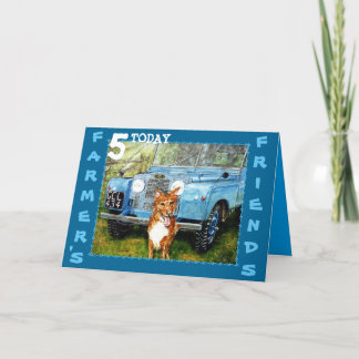 Carte d'anniversaire des amis des agriculteurs