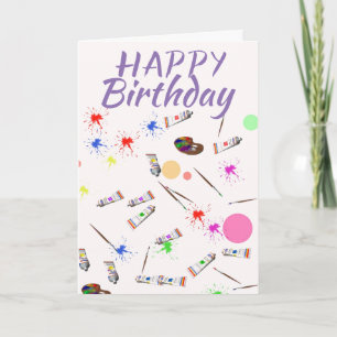 Carte d'anniversaire des artistes