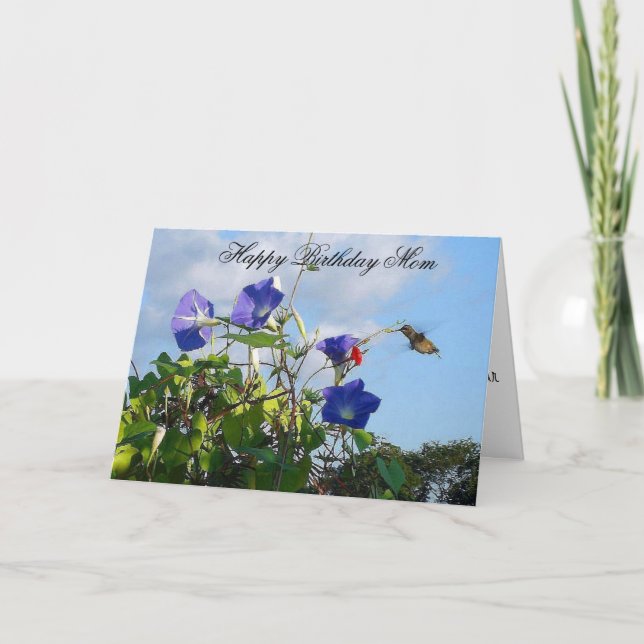 Carte d'anniversaire des colibris (Devant)