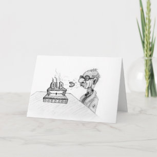 Carte d'anniversaire des dents volantes