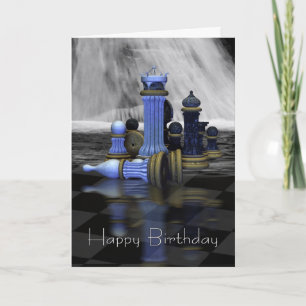 Carte d'anniversaire des échecs