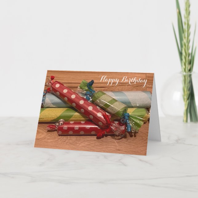 Carte d'anniversaire des fêtes Rolls Candy (Devant)
