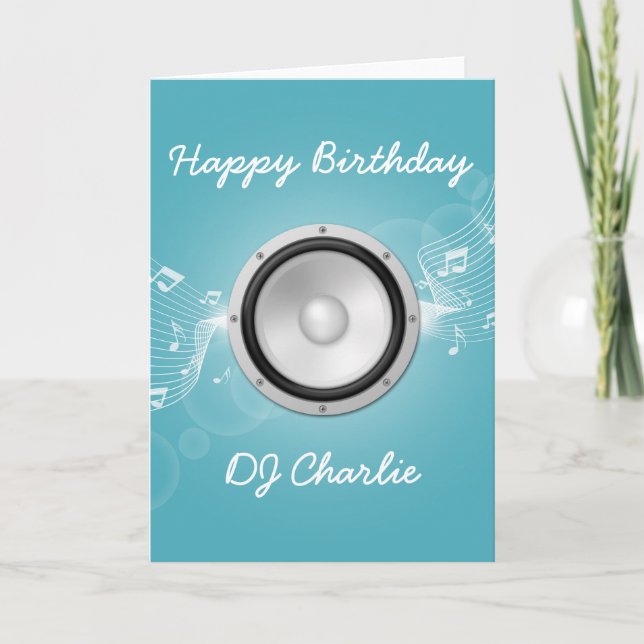 Carte d'anniversaire des musiciens (Devant)