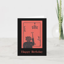 Carte d'anniversaire des musiciens de chef